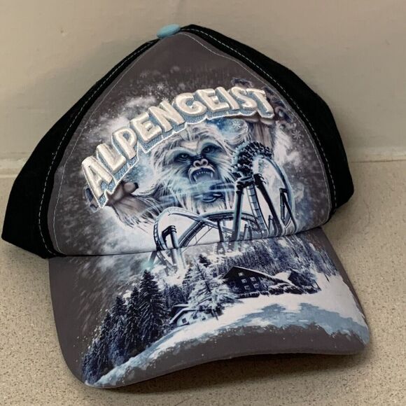 Busch Gardens Virginia‎ Alpengeist Rollercoaster Hat Cap Vintage - Picture 1 of 5